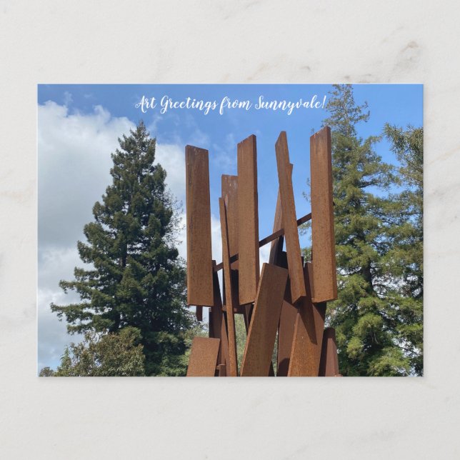 Art Gruß von Sunnyvale! Postkarte (Vorderseite)