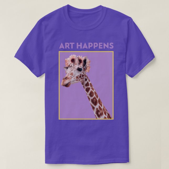 Art Happens Art Giraffe T-Shirt (Design vorne)
