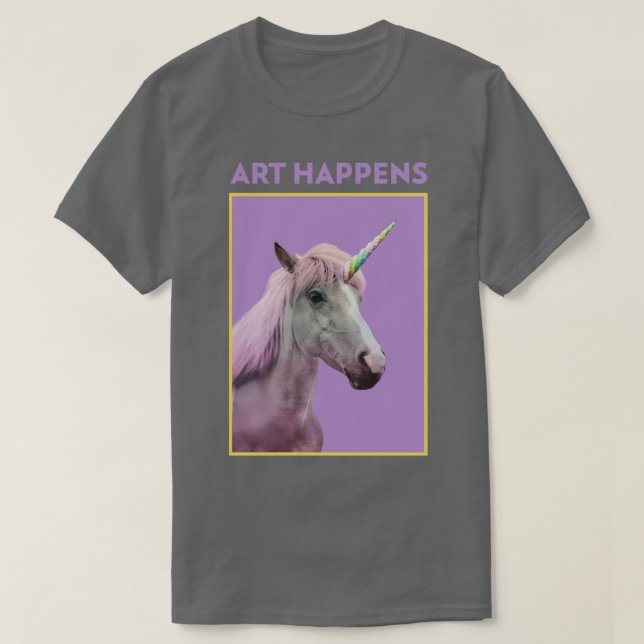 Art Happens Unicorn T-Shirt (Design vorne)