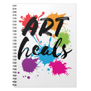 Art Heals Art Therapist Therapie Notizblock