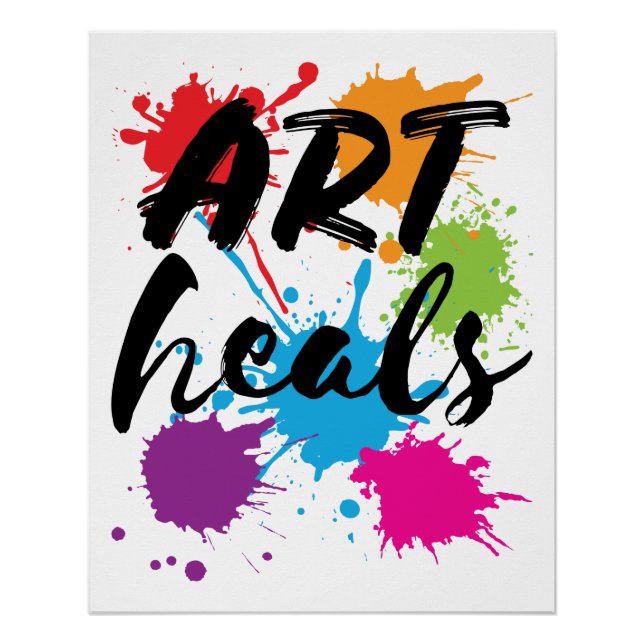Art Heals Art Therapist Therapie Poster (Vorderseite)
