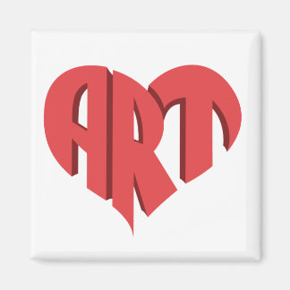 Art Heart Magnet