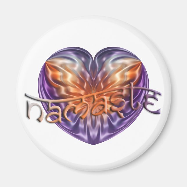 ART Heart NAMASTE Magnet (Vorne)