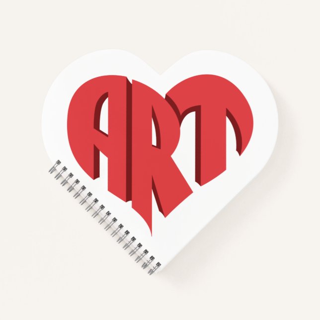 Art Heart Notizbuch (Vorderseite)