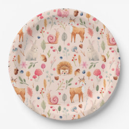 Art in rosa Papierplatte Pappteller