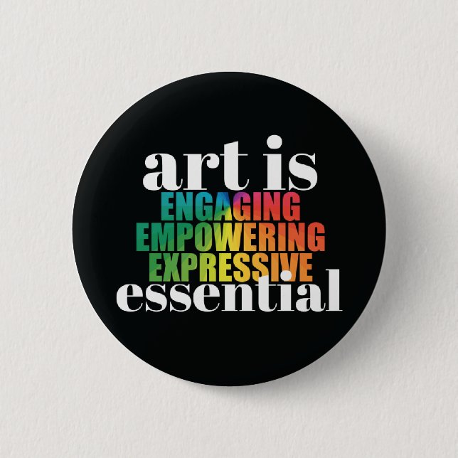 Art is ESSENTIAL Button (Vorderseite)