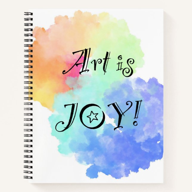 Art is Joy Notebook Notizbuch (Vorderseite)