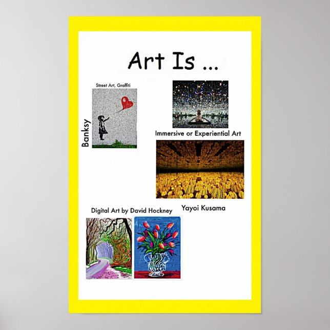 Art is Street Art, Immersive Art, Digital Art (4/4 Poster (Vorne)