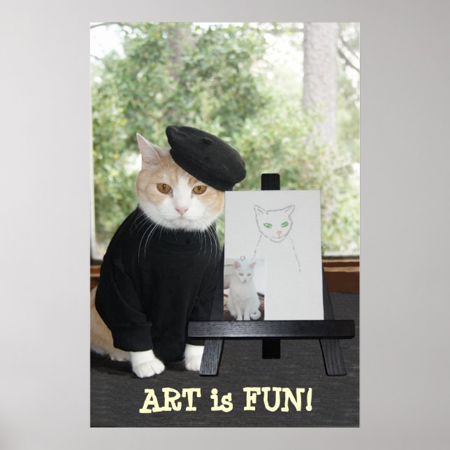 ART ist FUN CAT Poster (Vorne)