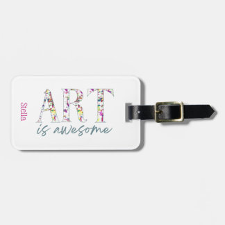 Art ist großartig personalisiert gepäckanhänger
