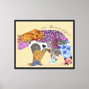 Art It's Offiziell Bear #033c - A MichaelsonEffect Leinwanddruck