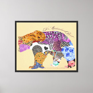 Art It's Offiziell Bear #033c - A MichaelsonEffect Leinwanddruck