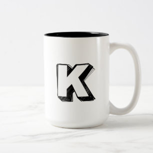 Art K - Personalisierter Luxus-Lob-Mug Zweifarbige Tasse