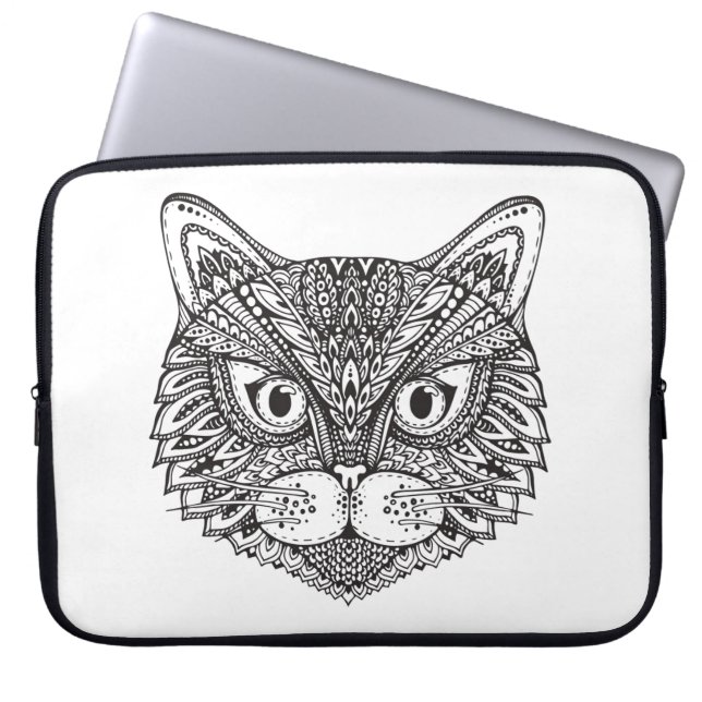 Art-Katze Laptopschutzhülle (Vorderseite)