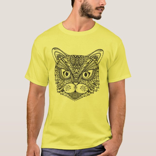 Art-Katze T-Shirt (Vorderseite)