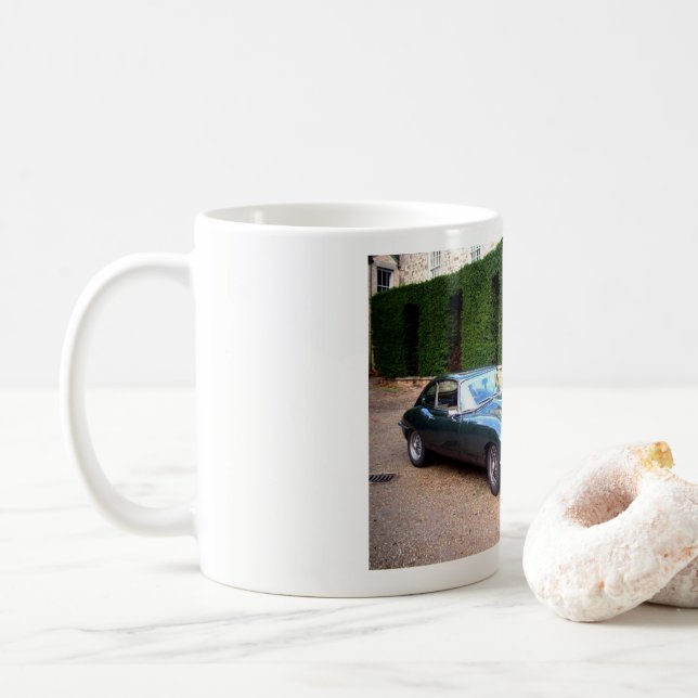 Art Klassiker-Autos Jaguars E Tasse (Mit Donut)