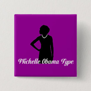 Art Knopf, Amethyst Lila Michelle Obama Button