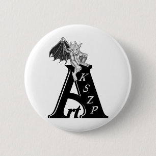 Art KSZP Logo mit Golem Gargoyle Button