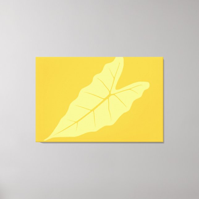 Art Leaf Gelber Herbst 2 Leinwanddruck (Vorderseite)