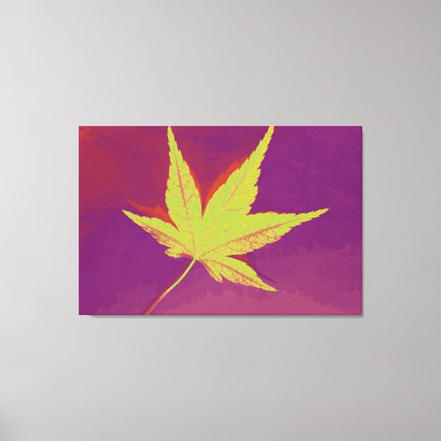 Art Leaf Herbst 6 Leinwanddruck (Vorderseite)