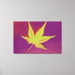 Art Leaf Herbst 6 Leinwanddruck
