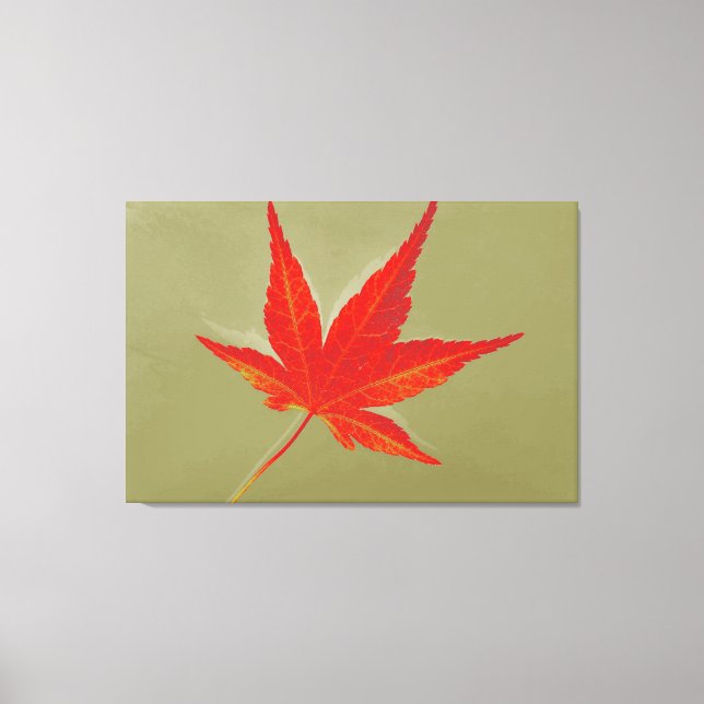 Art Leaf Herbst 8 Leinwanddruck (Vorderseite)