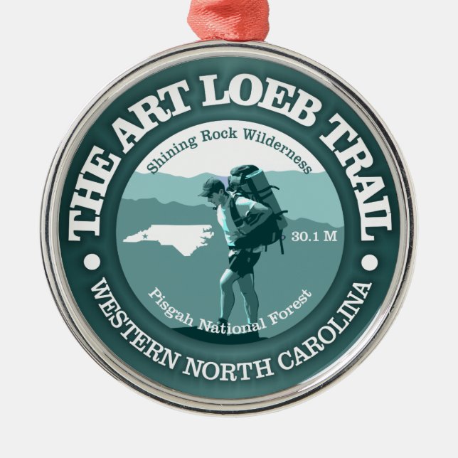 Art Loeb Trail (T) Ornament Aus Metall (Vorne)