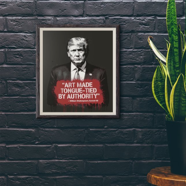 Art Made Tongue-Tied Shakespeare Quote Graffiti Poster (Von Creator hochgeladen)