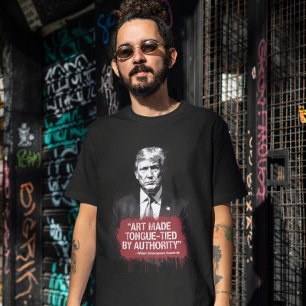 Art Made Tongue-Tied Shakespeare Quote Graffiti T-Shirt