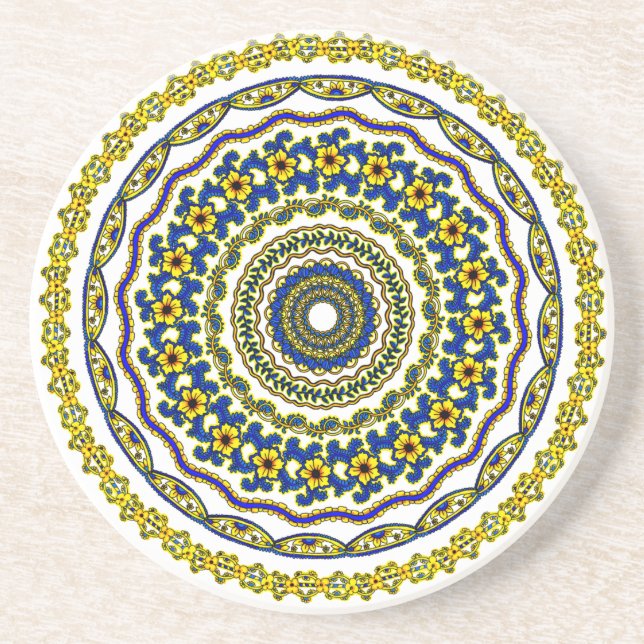 art meditation mandala coaster getränkeuntersetzer (Vorne)