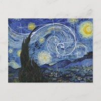 Art Meets Math, Van Gogh trifft Fibonacci Card