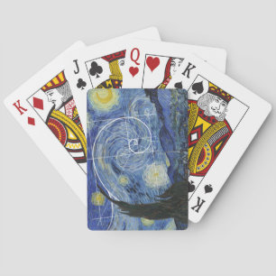 Art Meets Math, Van Gogh trifft Fibonacci Card Spielkarten