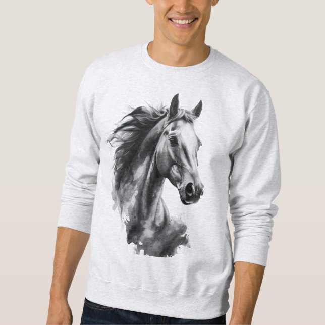 Art Men’s TShirt Bold Black & White Animal Graphic (Vorderseite)