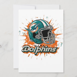 Art - Miami Dolphins Classic Dankeskarte
