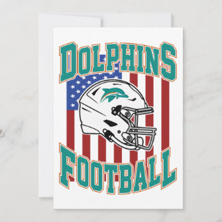 Art - Miami Dolphins Classic Dankeskarte