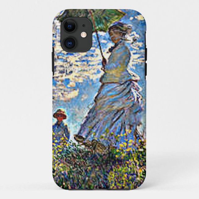 Art Monet Lady mit Schirm Case-Mate iPhone Hülle (Rückseite)