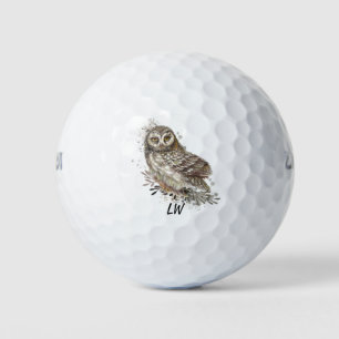 Art-Monogramm des Vogels Golfball