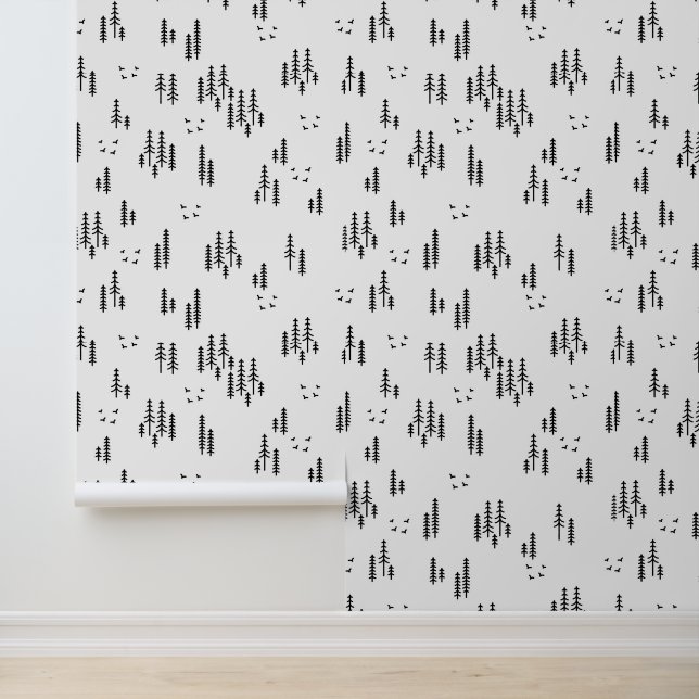 Art Muster der Forstlinie Tapete (Anwendung)