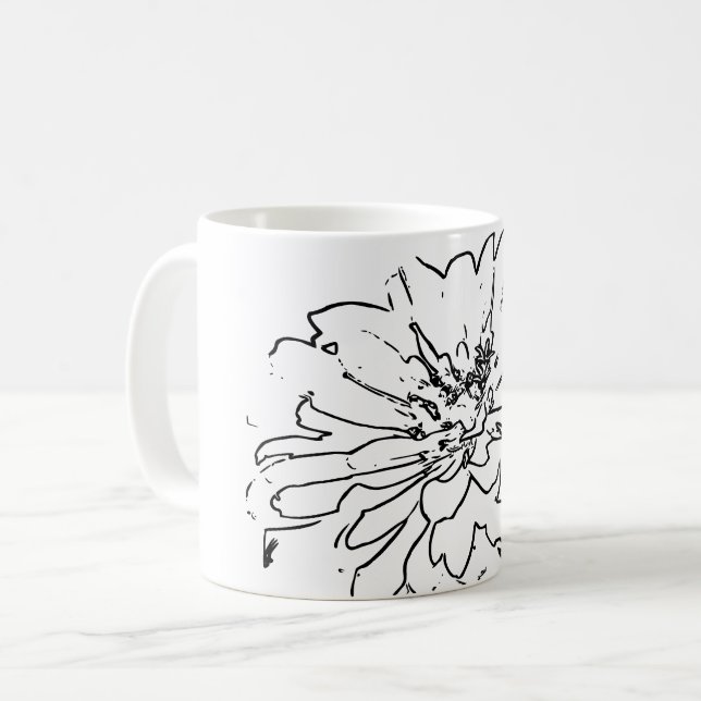 Art Natural Blume Kaffeetasse (Vorderseite Links)