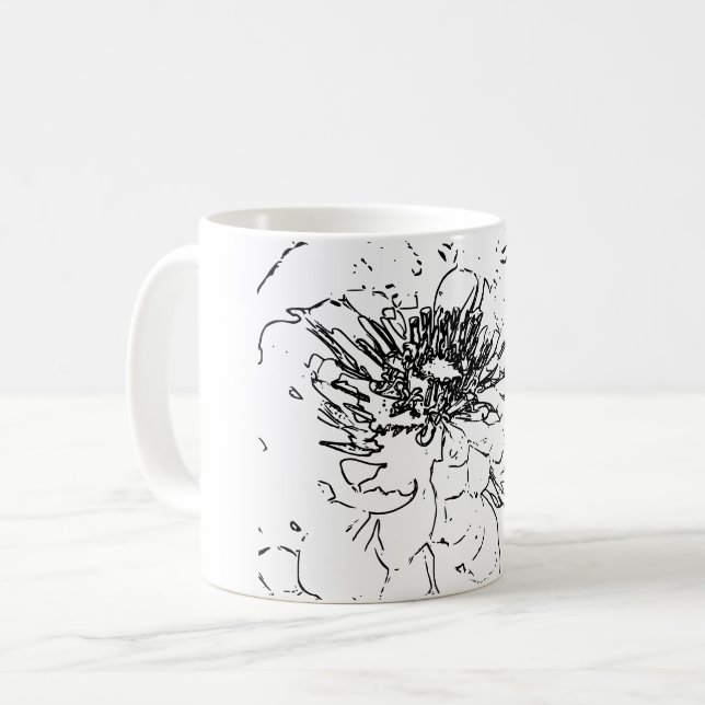 Art Natural Blume Kaffeetasse (Vorderseite Links)