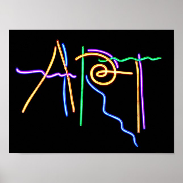 Art Neon Sign Poster (Vorne)
