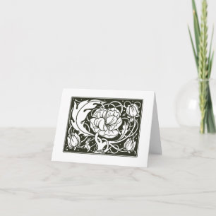 Art New Floral Illustration Thank You Card Dankeskarte