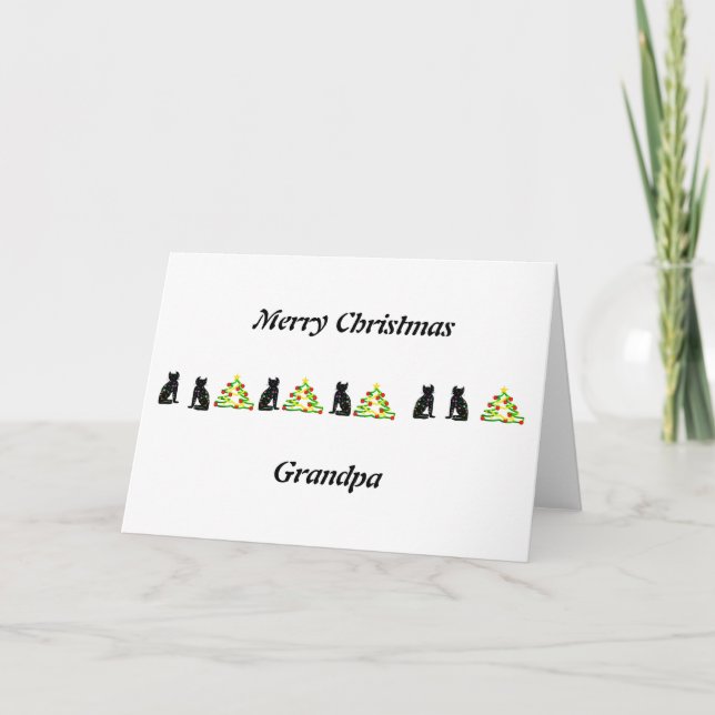 Art,Niedliches Katzenklettern,personalisiert Karte (Vorderseite)