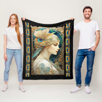 Art Nouvaeu Fleecedecke