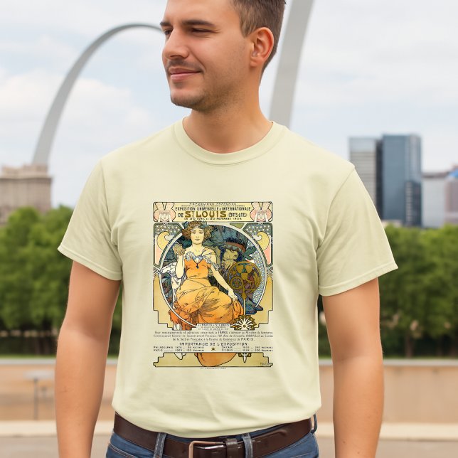 Art Nouveau 1904 World's Fair St. Louis by Mucha T-Shirt (Von Creator hochgeladen)