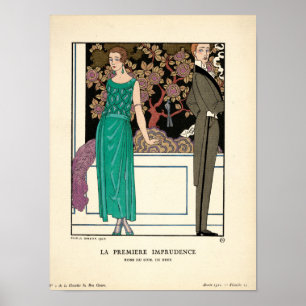 Art Nouveau 1920 Illustration von George Barbier Poster