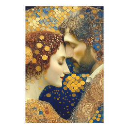 Art Nouveau A Couple In Love Fotodruck