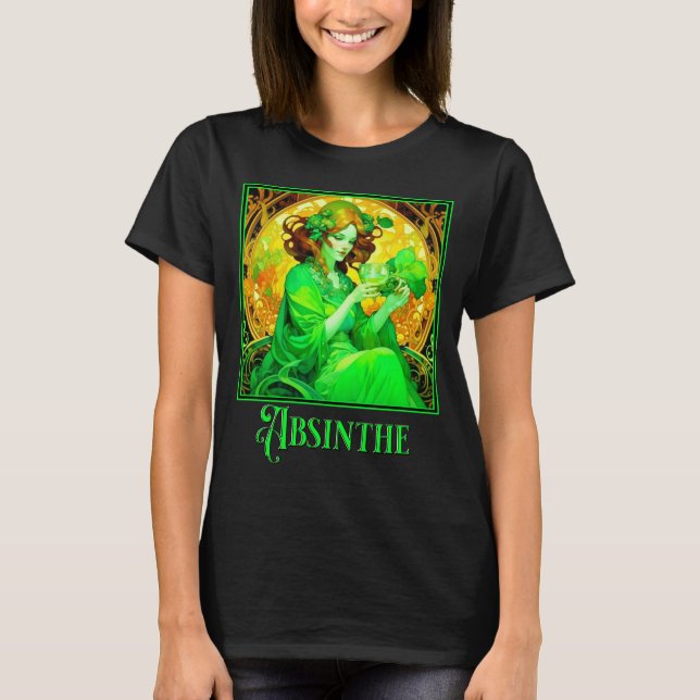 Art Nouveau Absinthe T-Shirt (Vorderseite)