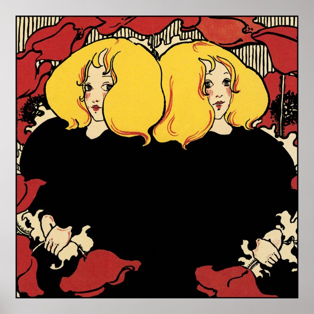 Art Nouveau Advertising Poster von Ethel Reed (Vorne)