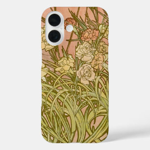 Art Nouveau Alfonse Mucha Blumenzucht Blume iPhone 16 Hülle